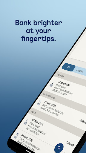 Android application Hume Bank screenshort