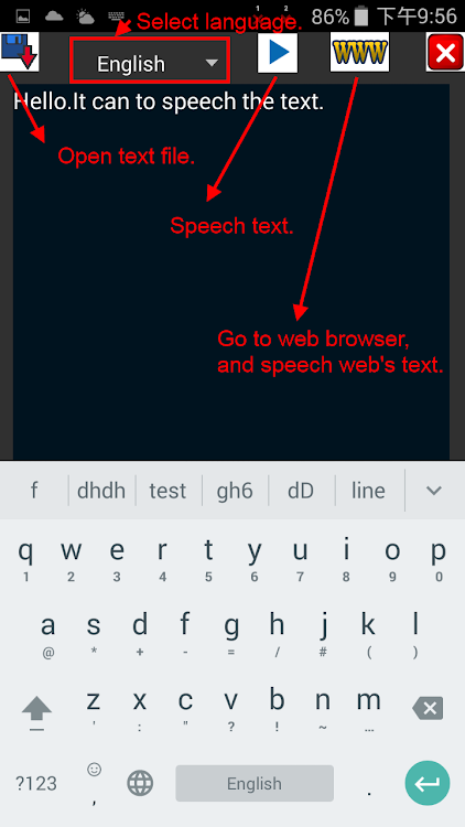 Web text speech - 4.4 - (Android)