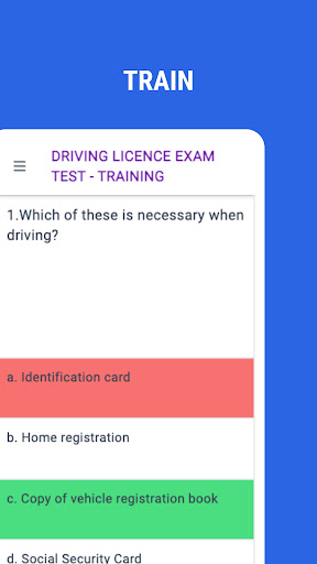 Driving Licence Exam Cambodia Screen 3