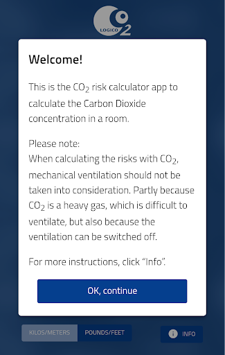 CO2 Risk Calculator Screen 2
