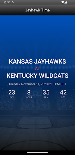 Android application Jayhawk Time screenshort