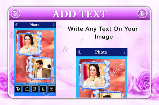 Ring Wedding Dual Photo Frame