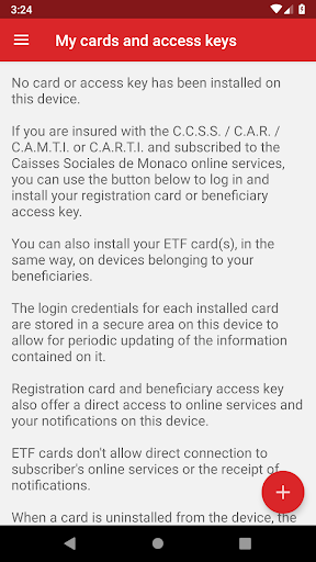 Android application C.S.M. screenshort