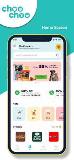 Android application ChooChoo Services screenshort