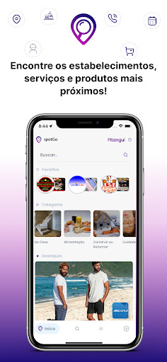 Android application spotGo screenshort