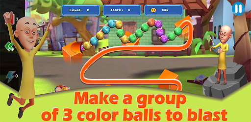 Play Motu Patlu Ball & Wall game, Free Kids Games online