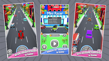 Mini Racer: Endless Car Racing