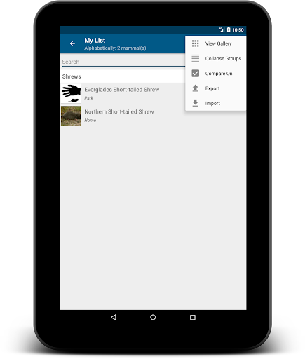 Stuarts North American Mammals Screenshot