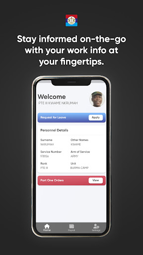 Android application myGAF screenshort