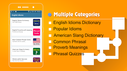 Android application Vocabulary Builder And Idioms screenshort