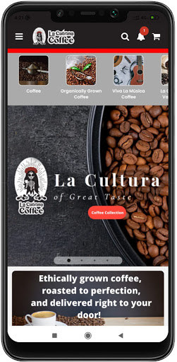 Android application La Catrina Coffee screenshort