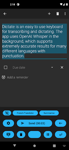Dictate Keyboard (Whisper AI) 2