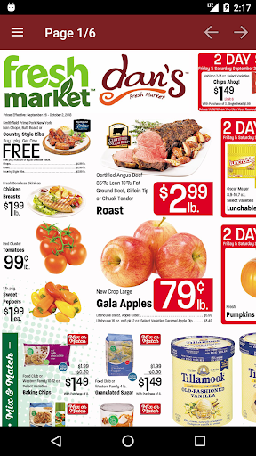 Dans Fresh Market Screen 2