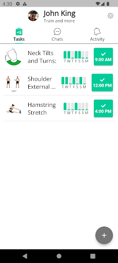 Android application Along.me screenshort
