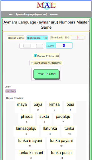 Aymara M(A)L Screen 2
