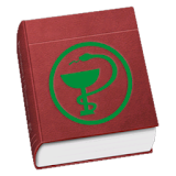 Latin medical terms dictionary icon
