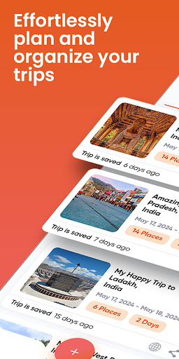 Android application TripWyz - Trip Planner App screenshort