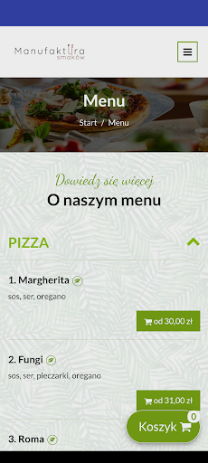 Android application Manufaktura Smaków screenshort