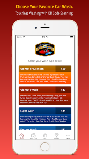 Our Town Car Wash Screen 2