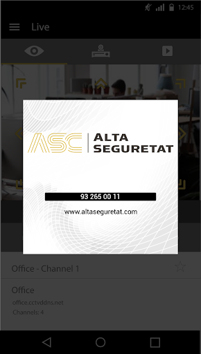 Android application Seguretat Catalunya EasyView screenshort