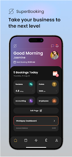 Android application SuperBooking Business screenshort