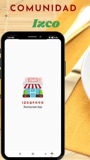 Android application Izco Restaurante screenshort