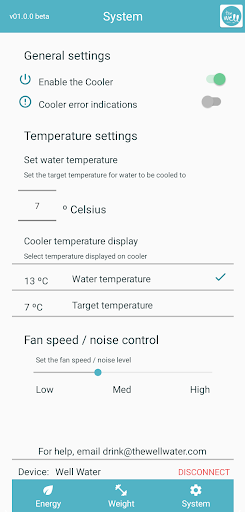 Android application Aqueduct Setup screenshort