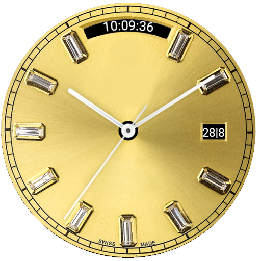Luxury Golden Watch Face logo