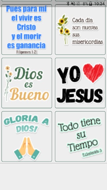 Captura de Pantalla 5 Stickers y Emojis Cristianos android