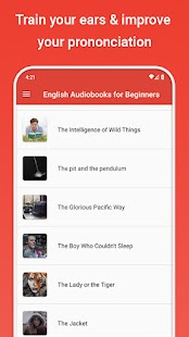 Kolay ingilizce hikayeler ve sesli kitaplar Screenshot