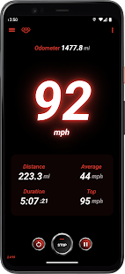 GPS-Tachometer Screenshot