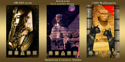 Pharaoh Go Launcher theme Screen 2