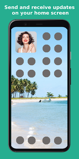 Android application Widget on friends Home Screen screenshort