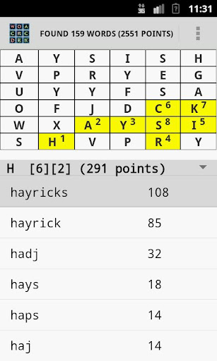 Word Cheats Screen 2