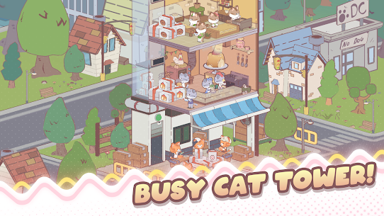My Cat Tower MOD APK :Idle Tycoon (Free Shopping) Download 4