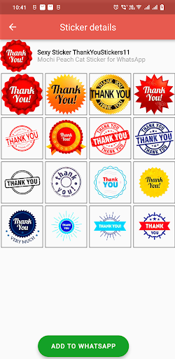 Thank You Sticker for WhatsApp