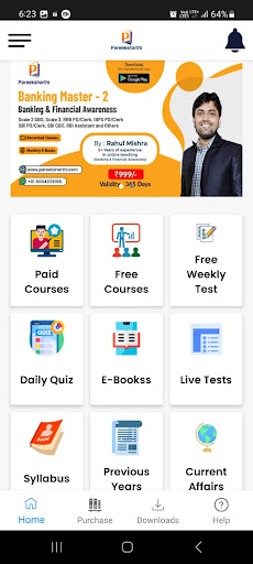 Android application Pareeksharthi screenshort