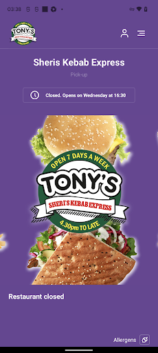 Android application Sheri's Kebab Express screenshort