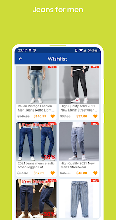 Mens jeans & Trousers online shoppingのおすすめ画像1
