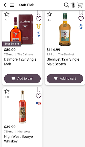 Android application Hometown Wine & Liquors screenshort