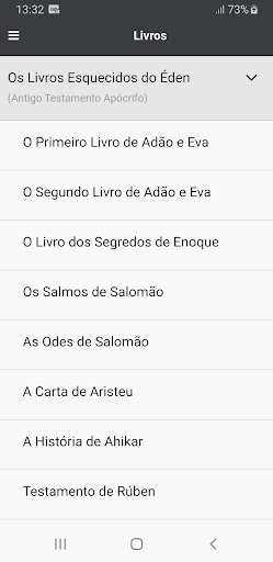 Visualização do aplicativo