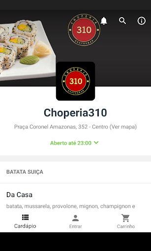 Android application Choperia310 screenshort