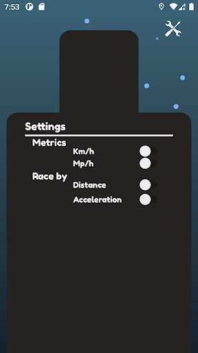 0 - 100 km/h Acceleration Screen 3
