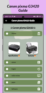 Canon pixma G3420 Guide