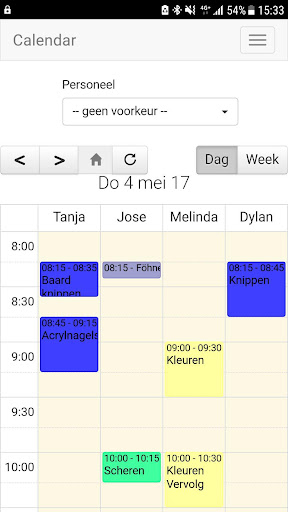 Android application Essalon agenda V2 screenshort