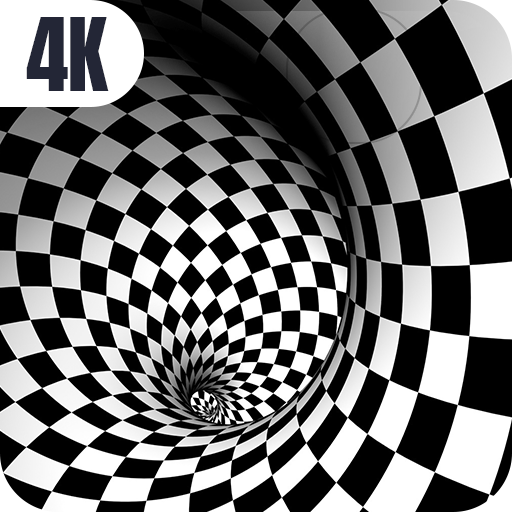 Optical illusions 4K logo