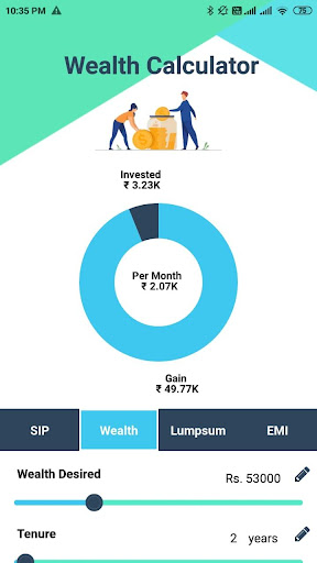 SIP Calculator by Niveshala Screen 2