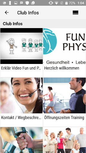 Android application Therapie- und Trainingszentrum screenshort