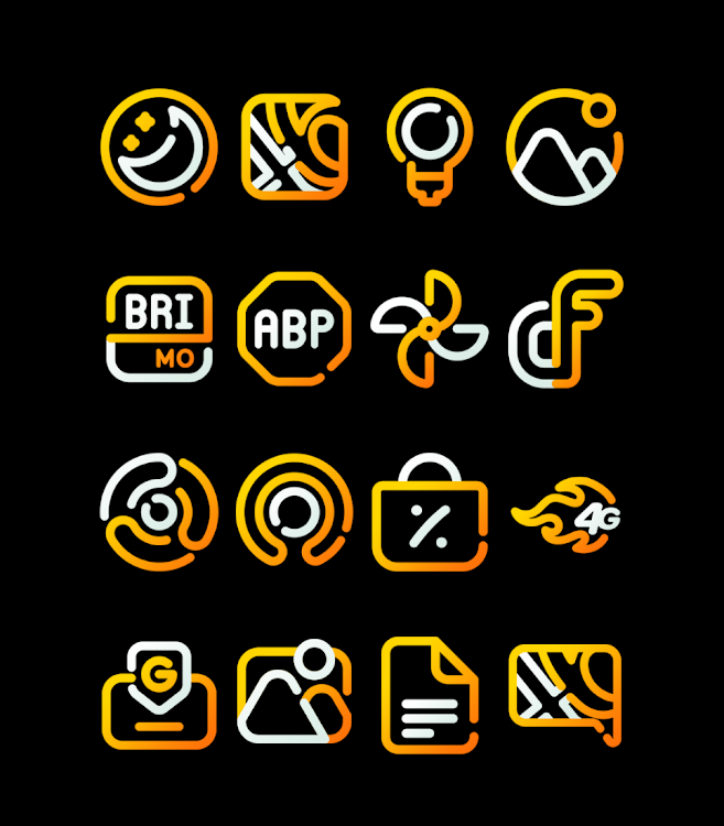 SunLine - Yellow Icon Pack - 58 - (Android)
