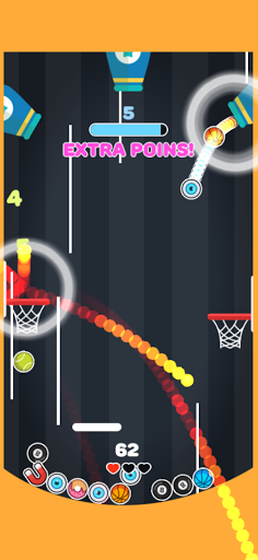Bouncy Dunks : Fire Hoop Dunks Screen 2